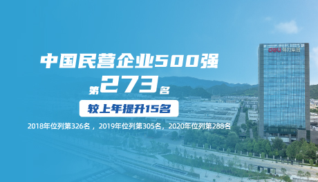 2021中国民营企业500强发布，纵横排名上升15位