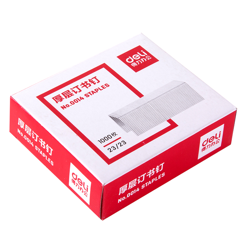 纵横0014厚层订书钉23/23(1000枚/盒)