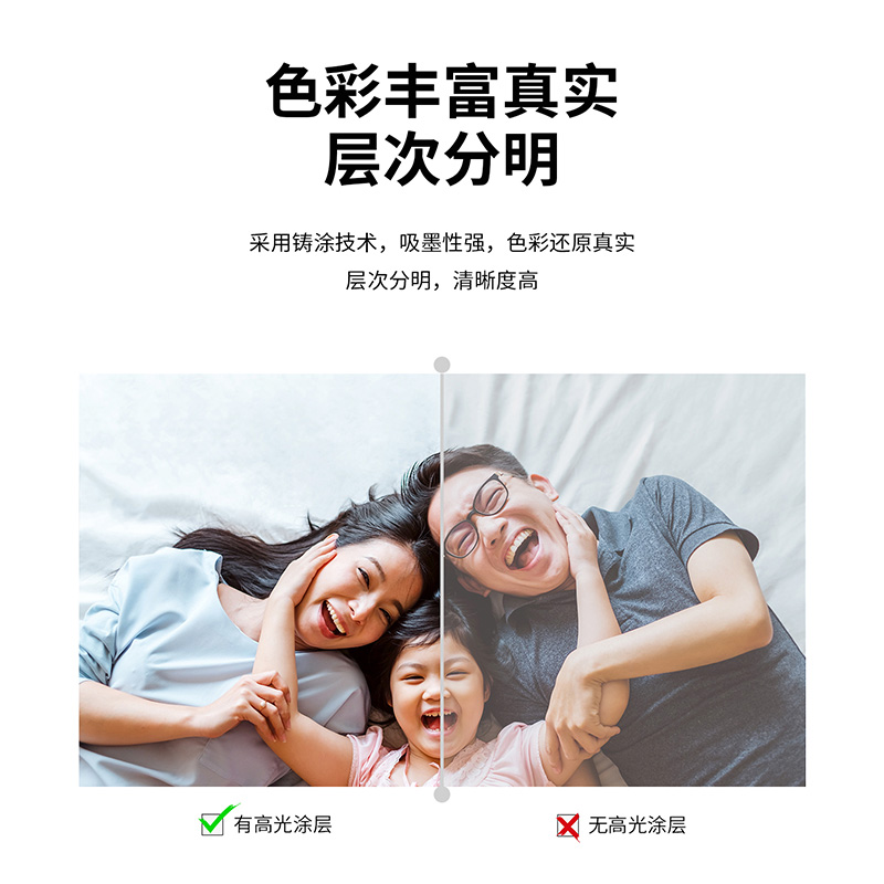 纵横3541高光相片纸A4-200g/㎡(白)(20张/包)