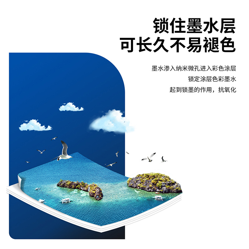 纵横3541高光相片纸A4-200g/㎡(白)(20张/包)