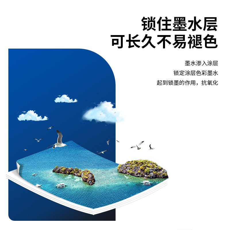 纵横3545喷墨打印纸A4-128g/㎡(白)(100张/包)