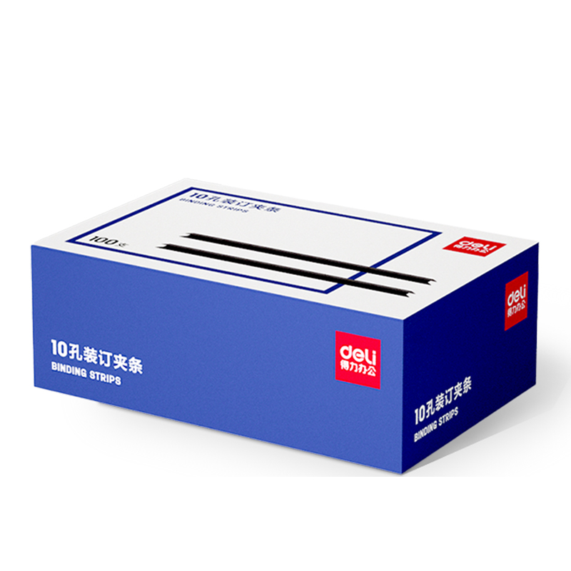 纵横3831-10孔装订夹条(黑)300*20mm(100支/盒)