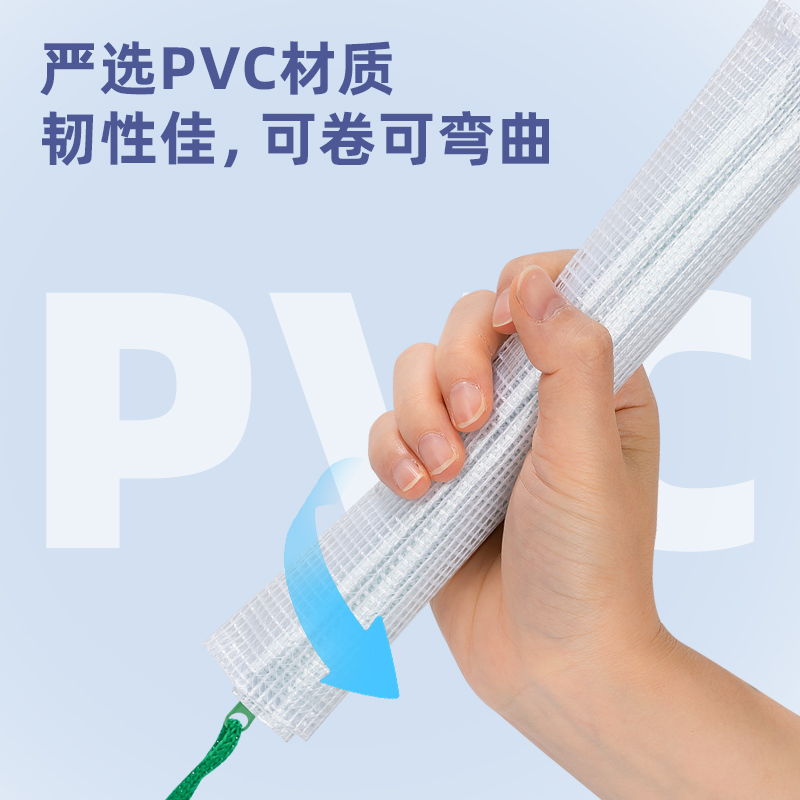 纵横5656_A5_PVC透明网格拉链袋(混)(个)