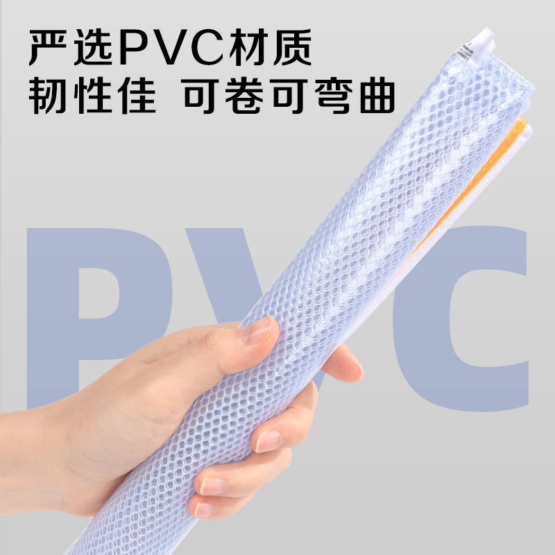纵横5830_A4_PVC透明网格拉链袋(混)(个)