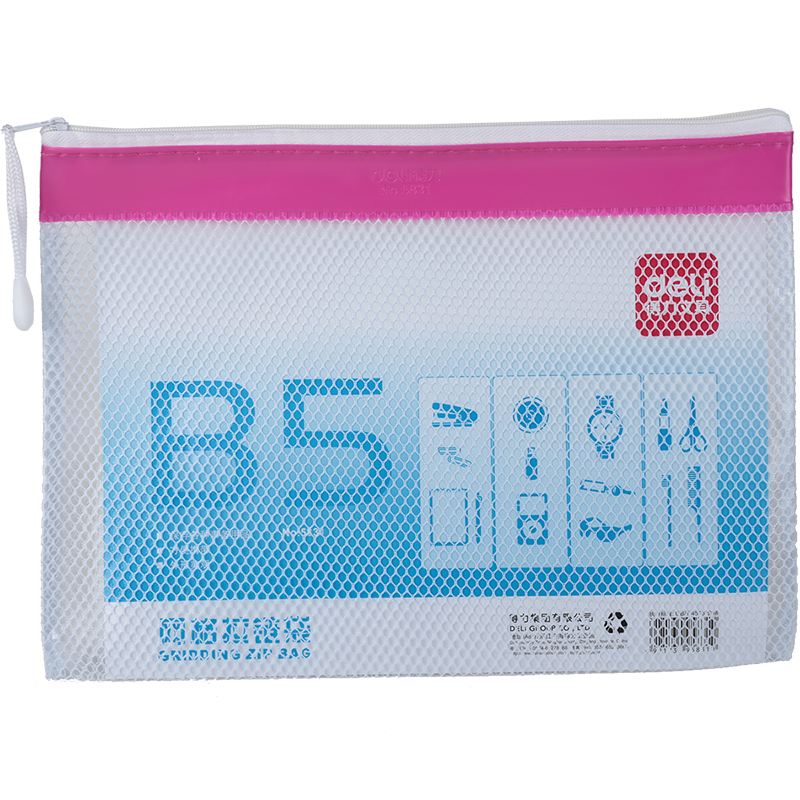 纵横5831网格拉链袋(混)(只)