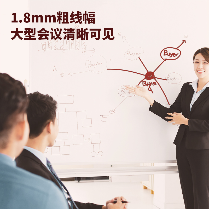 纵横6801白板笔(红)(支)