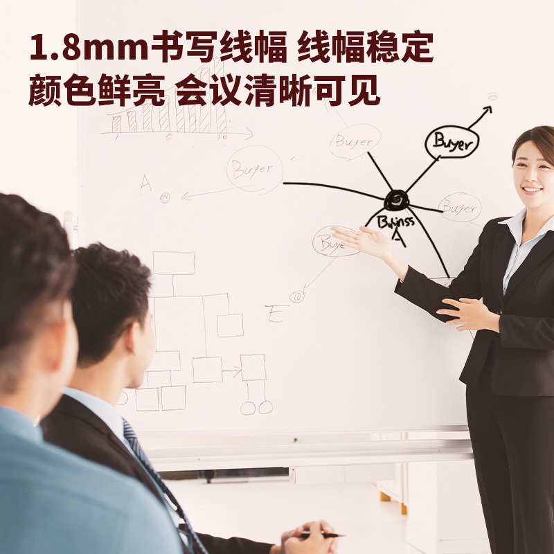 纵横6811白板笔(红)(支)