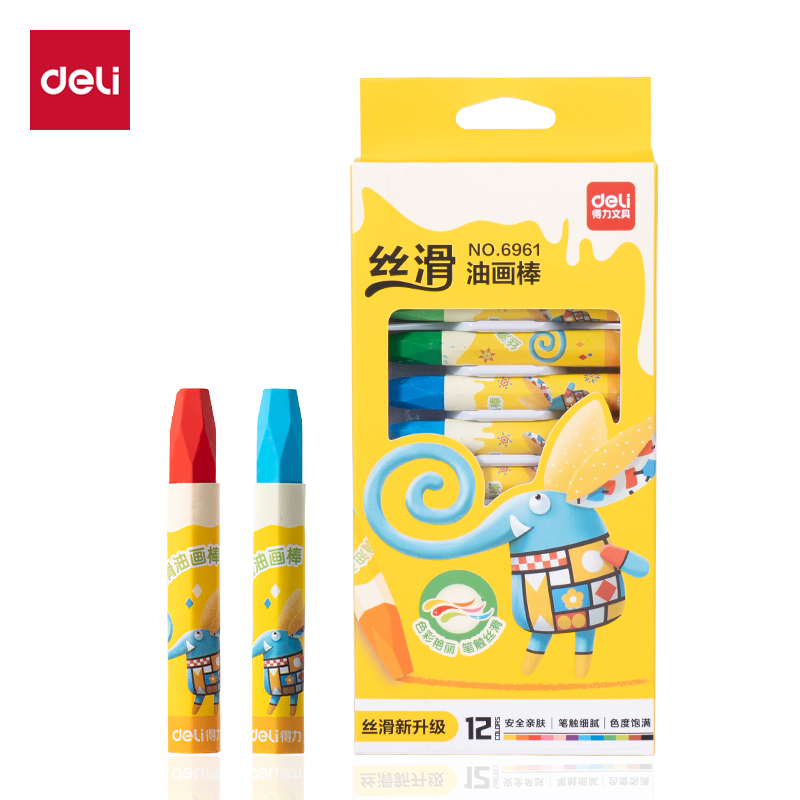 纵横6961油画棒-12色(混)(12支/盒)