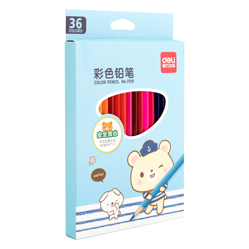 纵横7019彩铅-36色(混)(36支/盒)