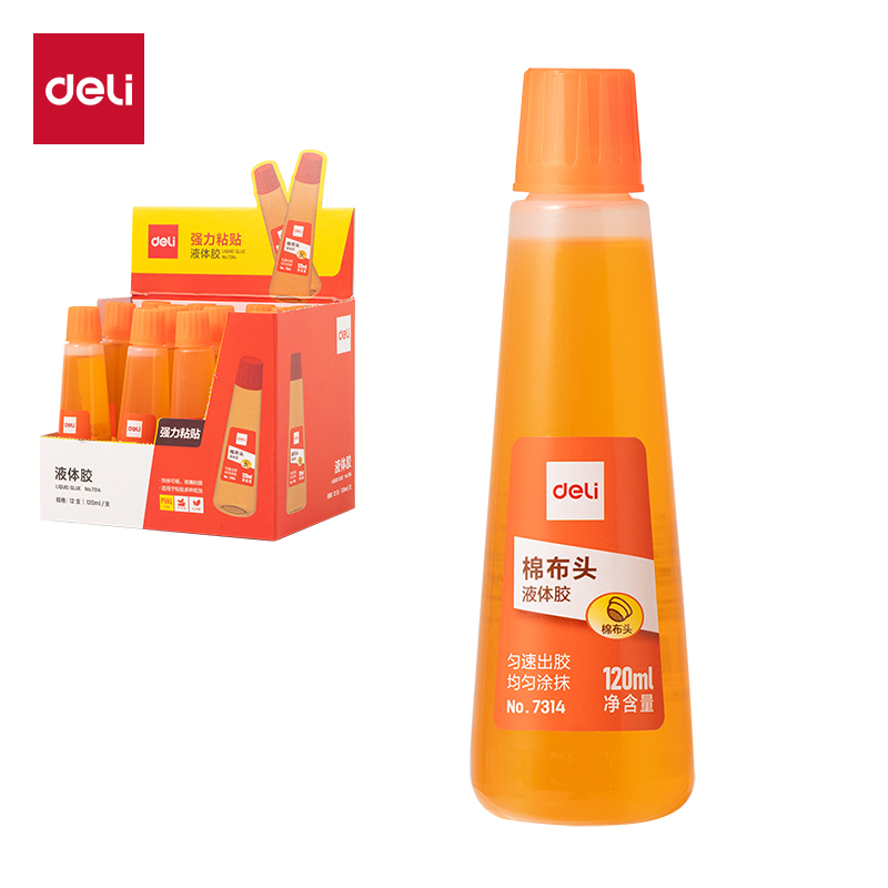 纵横7314棉布头液体胶120ml(黄)(瓶)