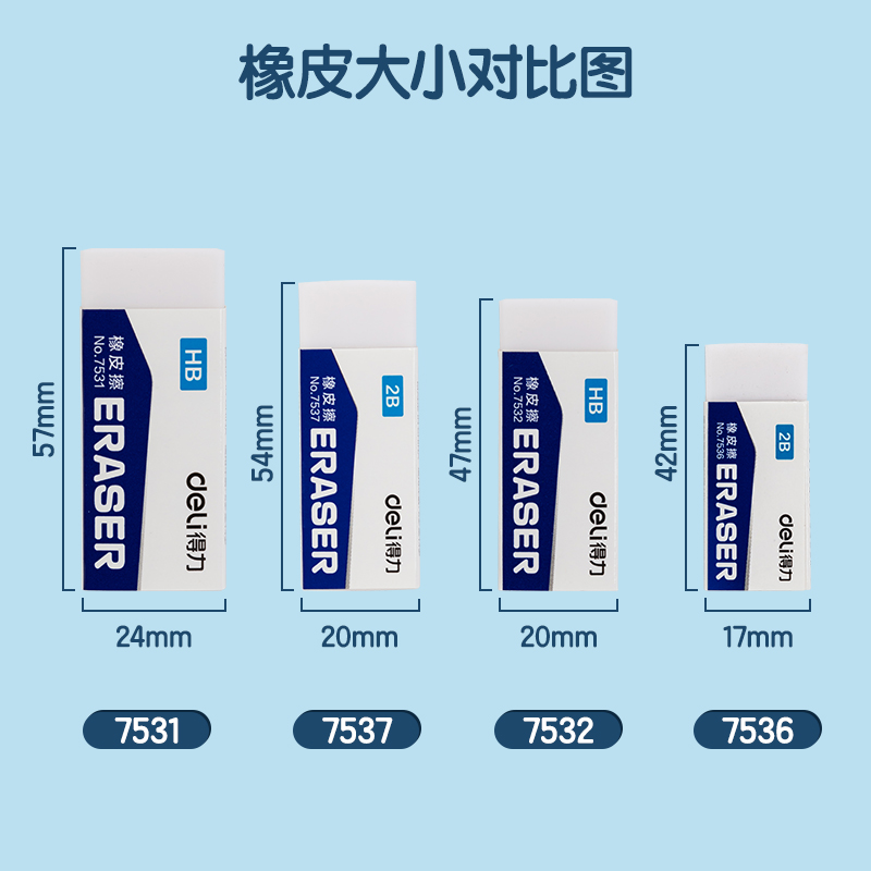 纵横7532橡皮擦(白)(块)