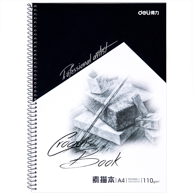 纵横7698美术纸本A4-110g-40页(蓝)(本)