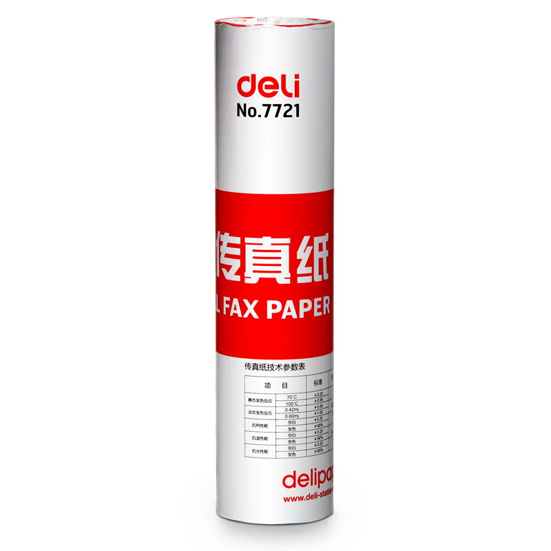 纵横7721热敏传真纸(白)210mm*29m(卷)