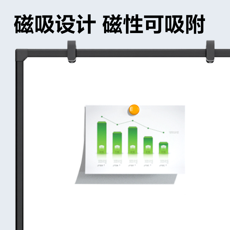 纵横7881H型双面白板600*900(黑色)(块)
