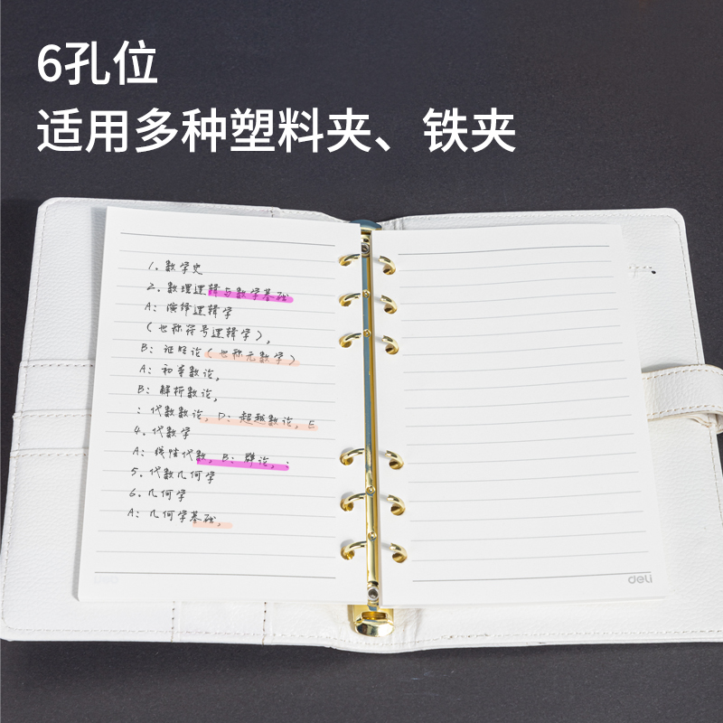 纵横7939象牙白活页替芯(深蓝)-90张-56K(本)