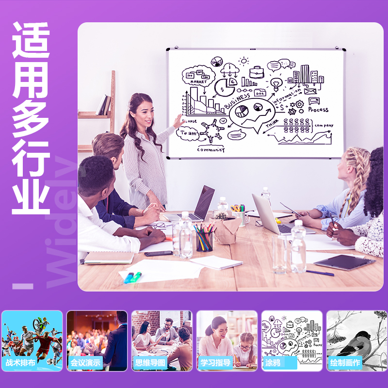 纵横8744暗格线白板600*900(银色)(块)