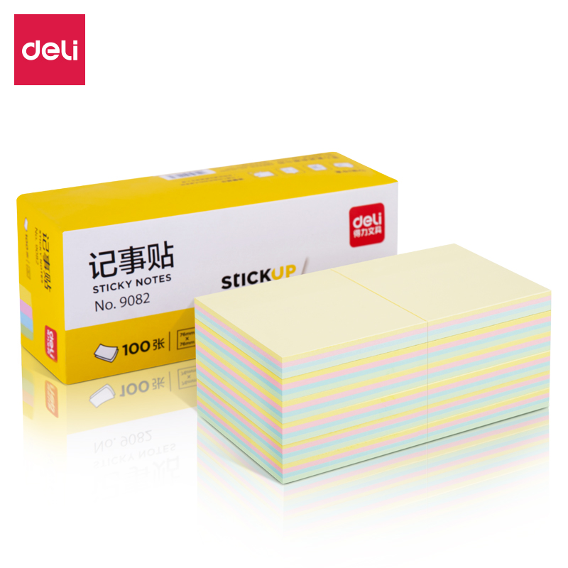纵横9082宜优彩色记事贴76*76mm100张(混)(袋)