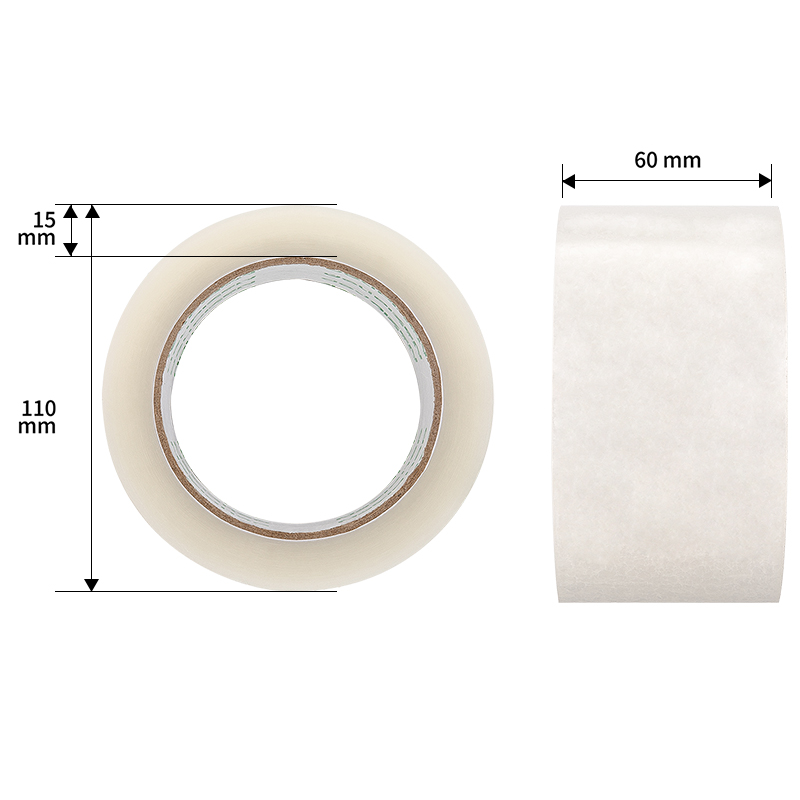 纵横品正30932封箱胶带60mm*100y*45um(6卷/筒)(普透)