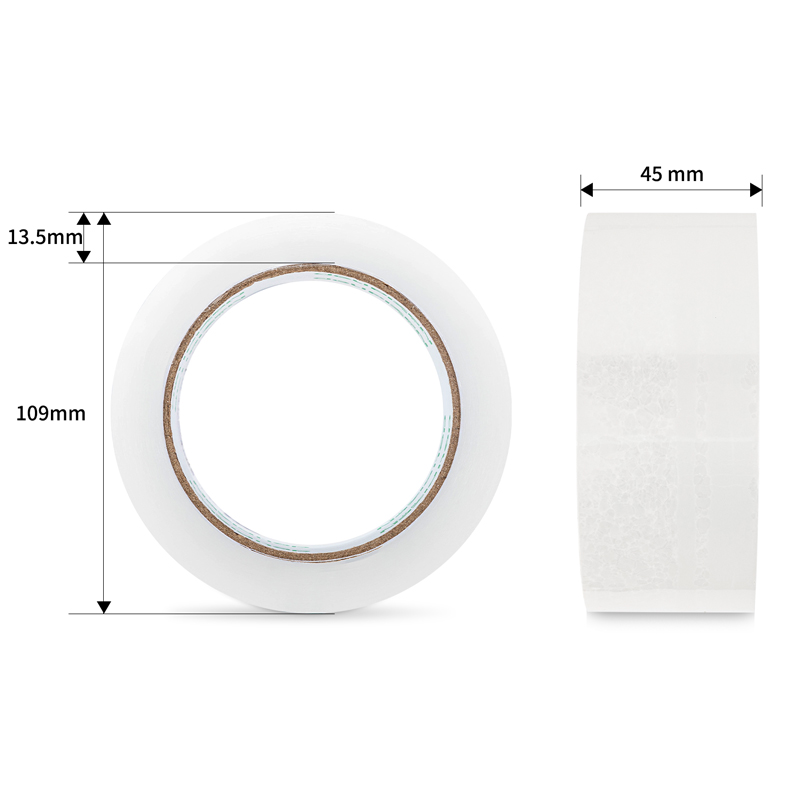 纵横品正30902封箱胶带45mm*100y*45um(6卷/筒)(普透)