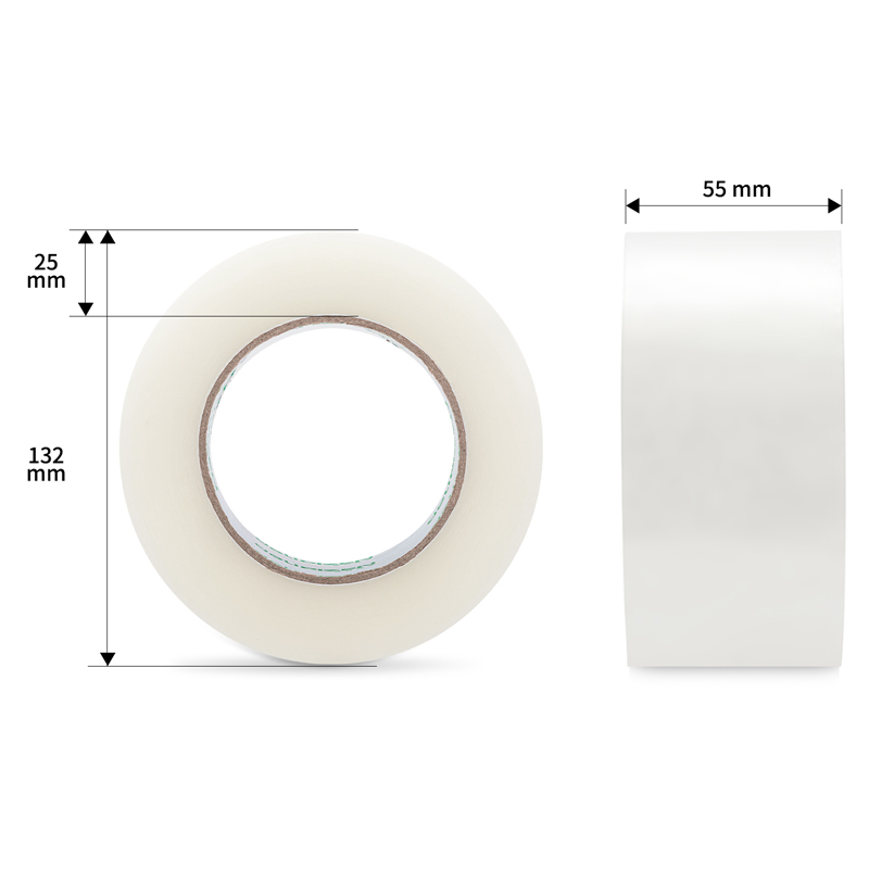纵横品正30923封箱胶带55mm*200y*45um(6卷/筒)(普透)