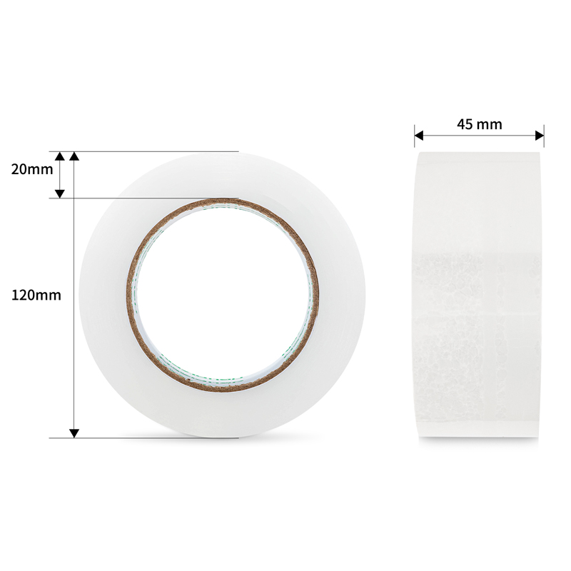 纵横品正30903封箱胶带45mm*150y*45um(6卷/筒)(普透)
