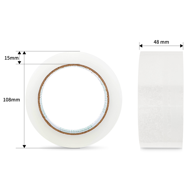 纵横品正30912封箱胶带48mm*100y*45um(6卷/筒)(普透)