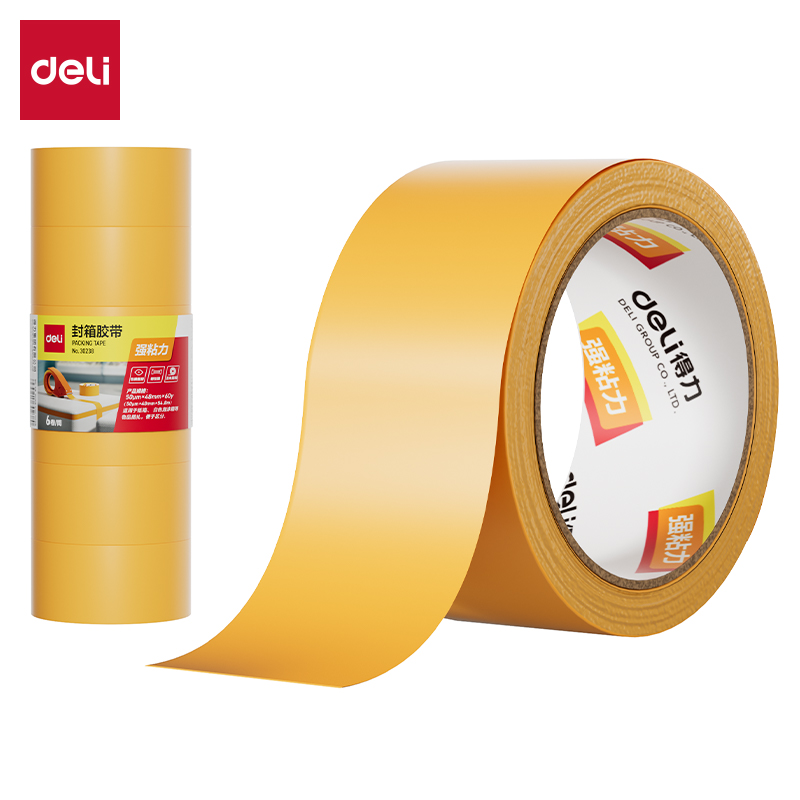 纵横30238米黄封箱胶带48mm*60y*50um(米黄色)(6卷/筒)