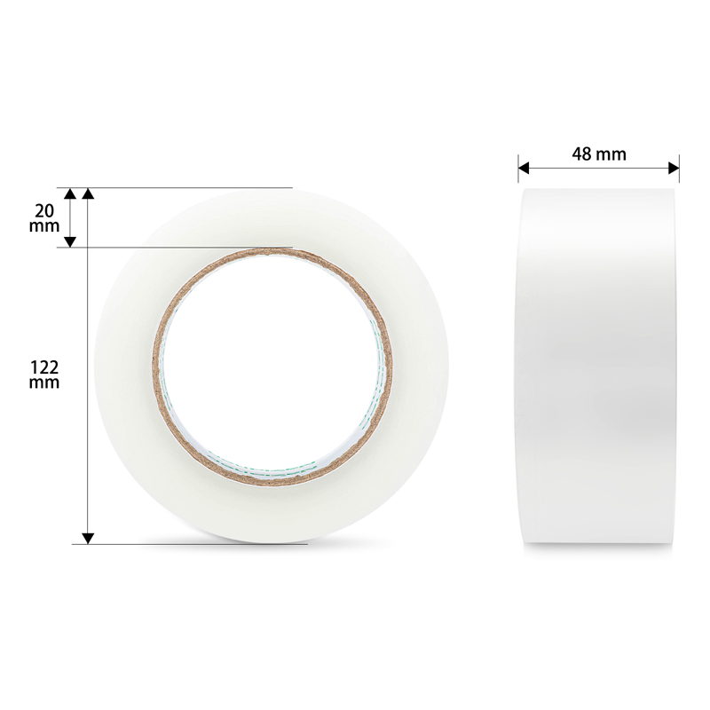 纵横品正30913封箱胶带48mm*150y*45um(6卷/筒)(普透)