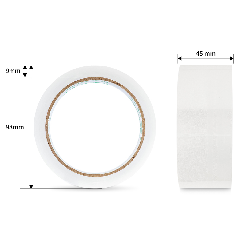 纵横品正30901封箱胶带45mm*60y*45um(6卷/筒)(普透)