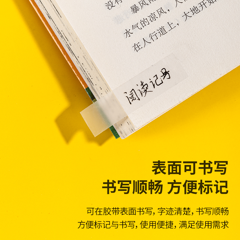 纵横30111易撕型隐形文具胶带12mm*36y*50um(乳白)(2卷/卡)