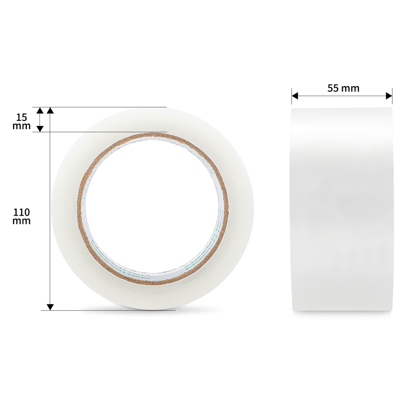 纵横品正30922封箱胶带55mm*100y*45um(6卷/筒)(普透)