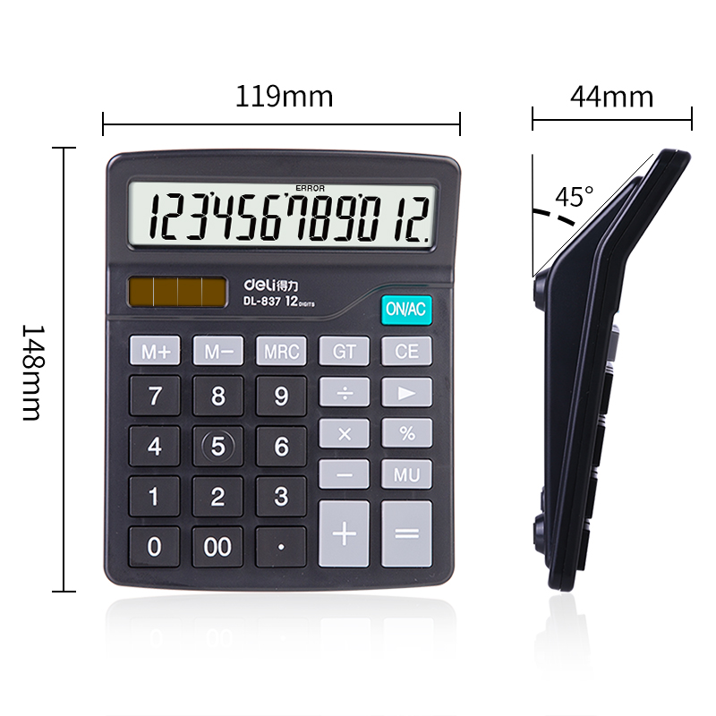 纵横837桌面计算器(黑)(台)