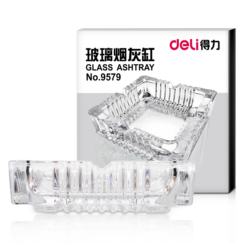 纵横9579玻璃烟灰缸(透明)(只)150*150mm