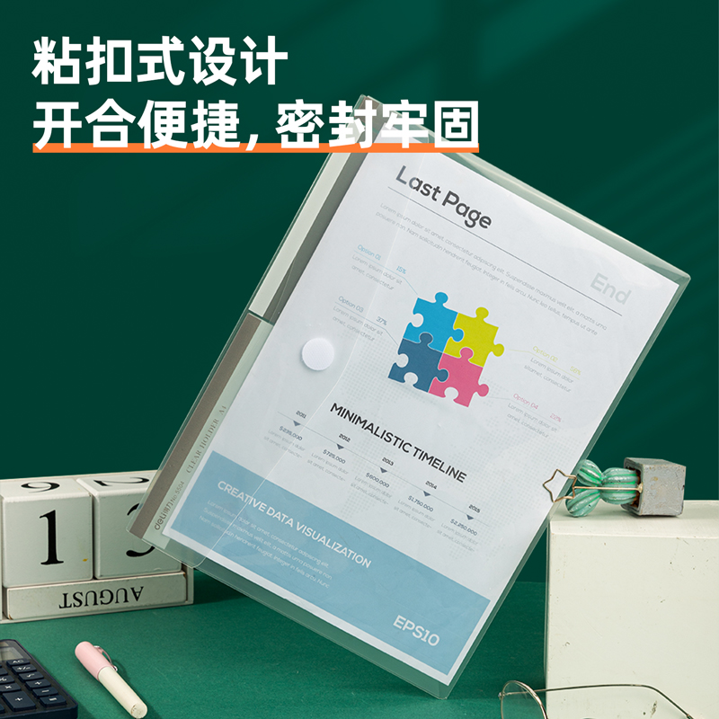 纵横5504_A4文件袋(透明)(个)