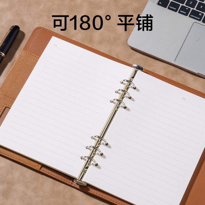 纵横3151活页记事本-25k-210*145mm-100张(棕)(本)