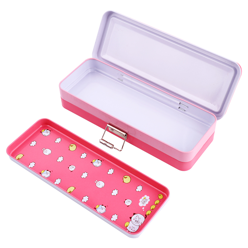 纵横95556三层文具盒(粉)