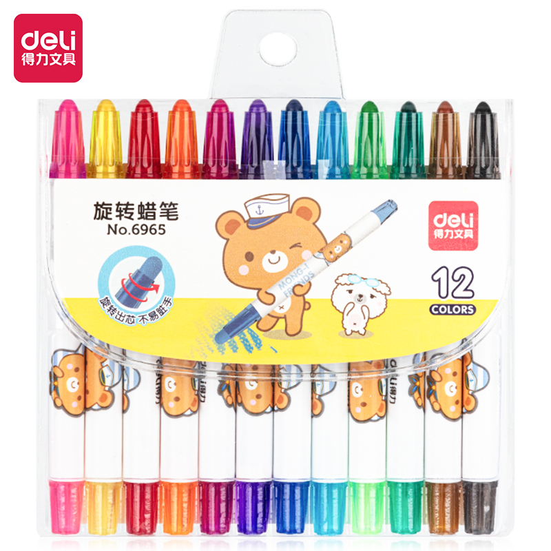 纵横优酷6965旋转蜡笔(混)(12支/包)