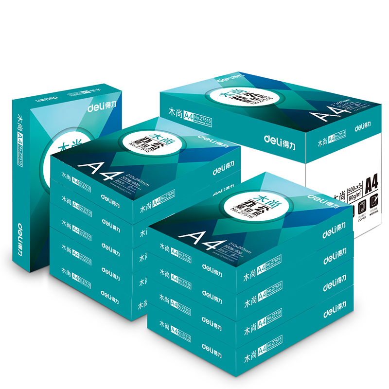 纵横Z7519木尚复印纸A4-80g-10包(白色)(包)