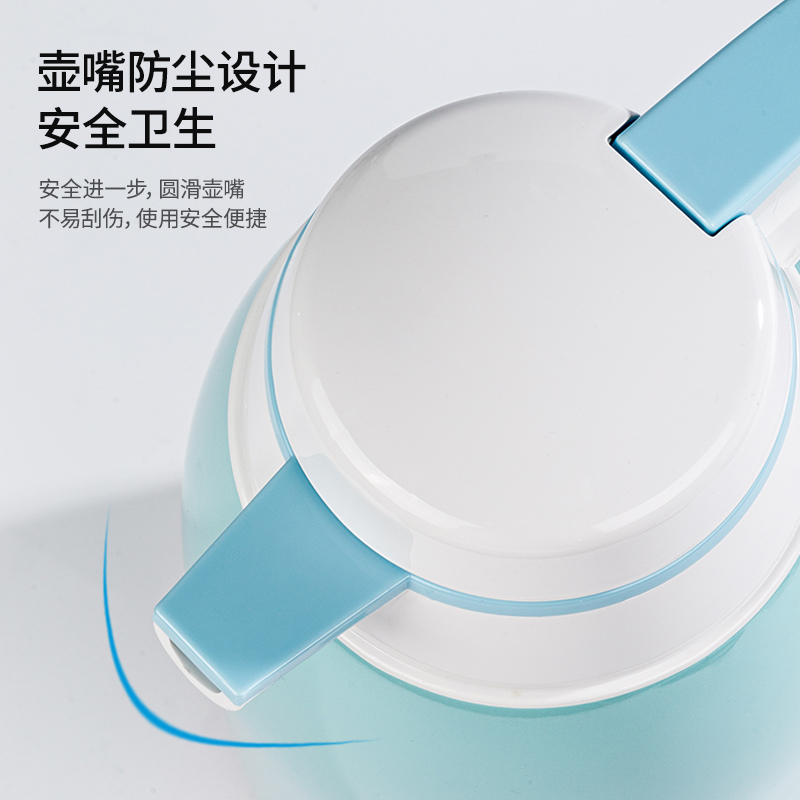 纵横8964保温壶(蓝)(个)1.6l玻璃内胆