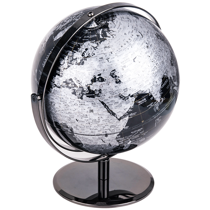 纵横2162万向金属地球仪25cm(黑色)(台)