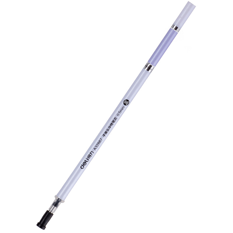 纵横A32887中性笔芯0.5mm子弹头(黑)
