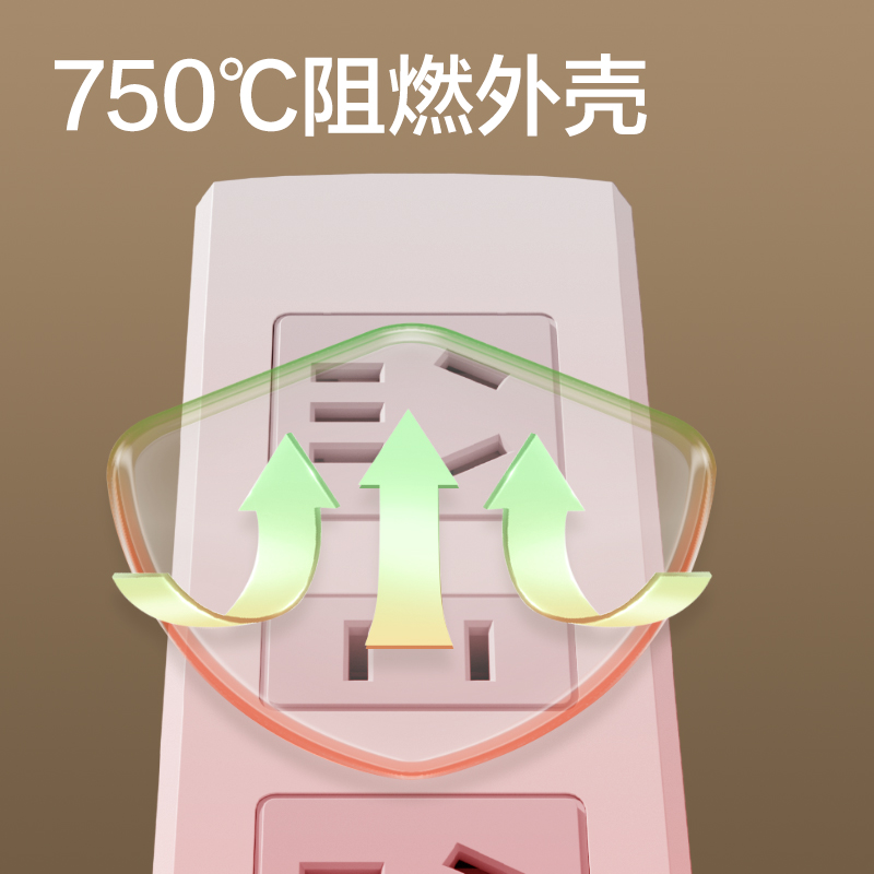 纵横18202插座_3+2_2米_PVC袋装(白)(只)