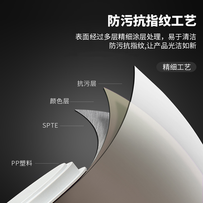 纵横9550感应垃圾桶(银)-8L不锈钢