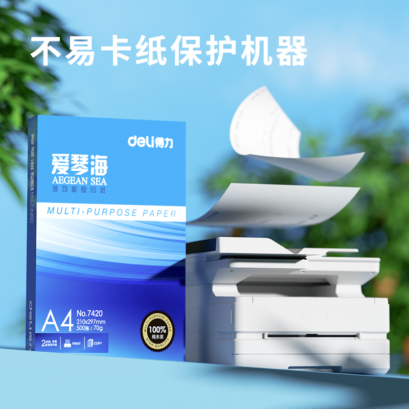 纵横7420爱琴海复印纸A4-70g-1包(白)