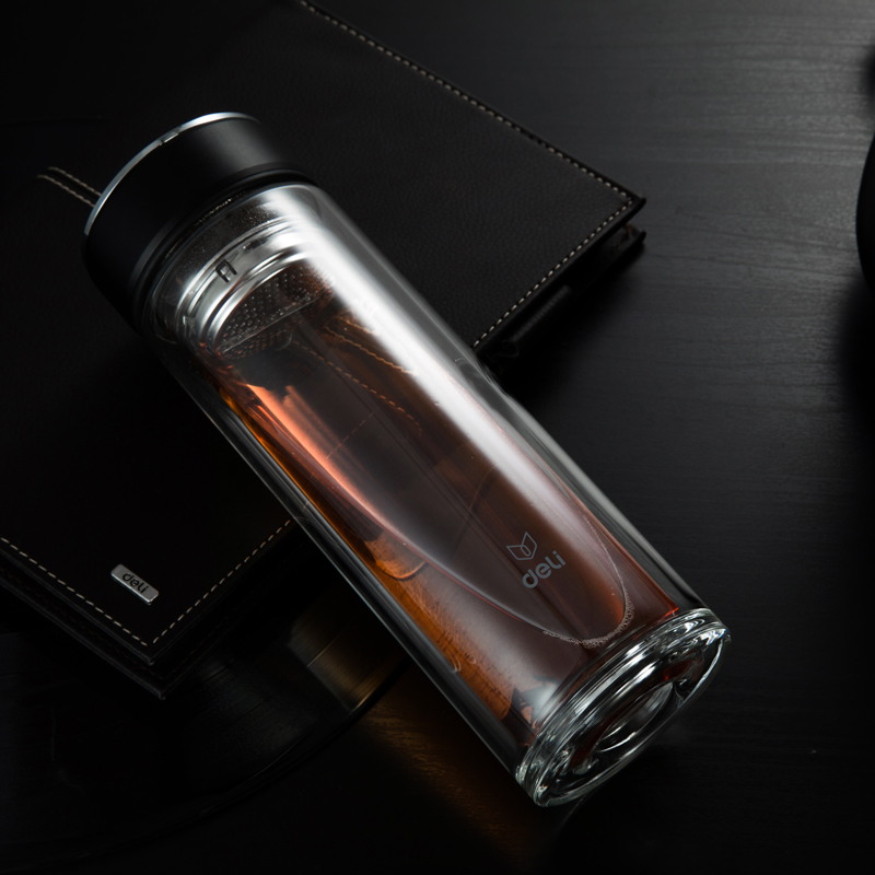 纵横8978玻璃杯(黑)320ml盖子锌合金氧化