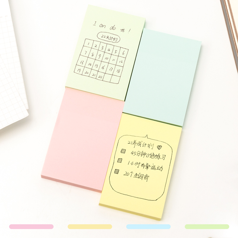 纵横7155纯优彩色记事贴76*51mm100张(混)(袋)