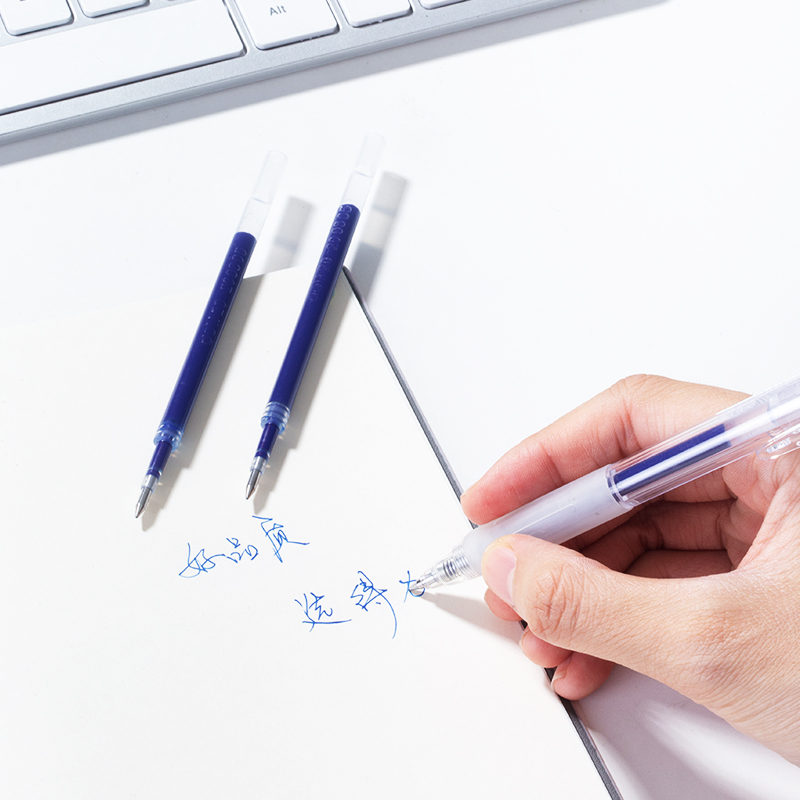 纵横A705学生中性替芯0.5mm按动子弹头(蓝)(支)