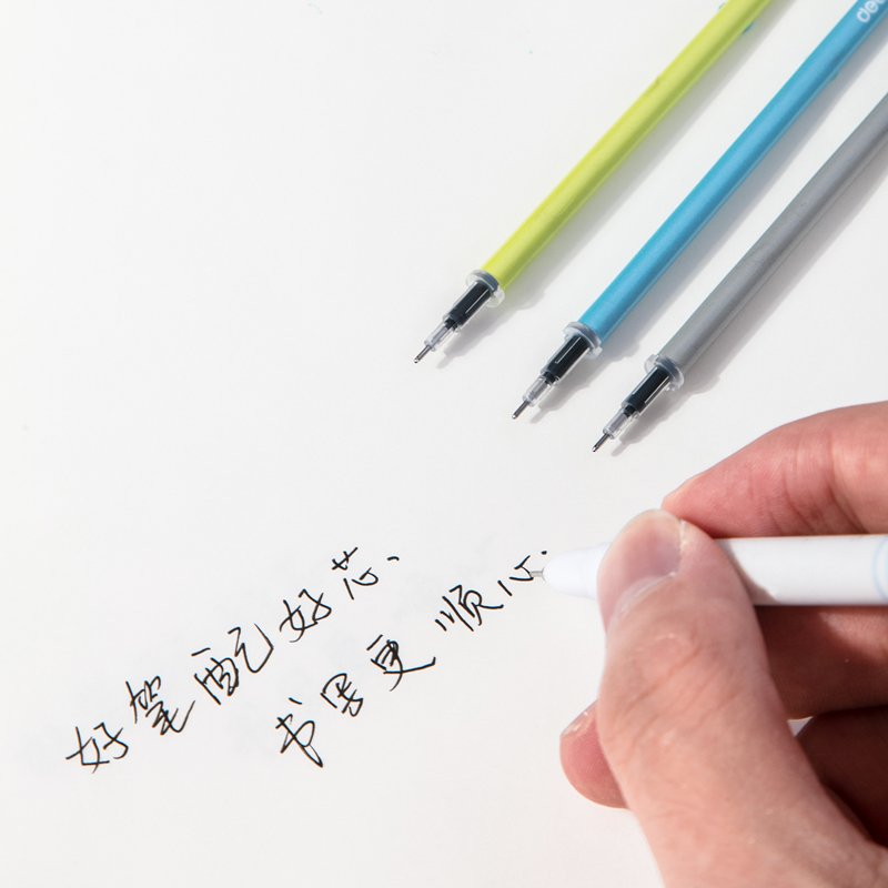 纵横33404中性笔芯0.5全针管(黑)(50支/桶)