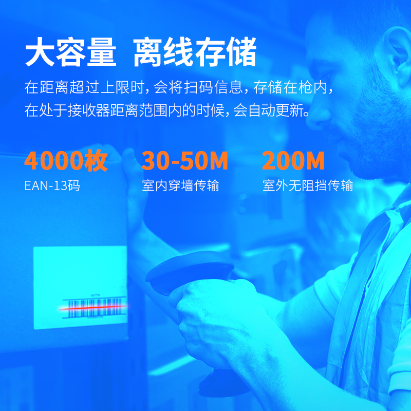 纵横14881条码扫描器(黑色)