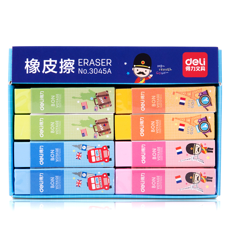 纵横3045A橡皮擦(混)(16块/盒)